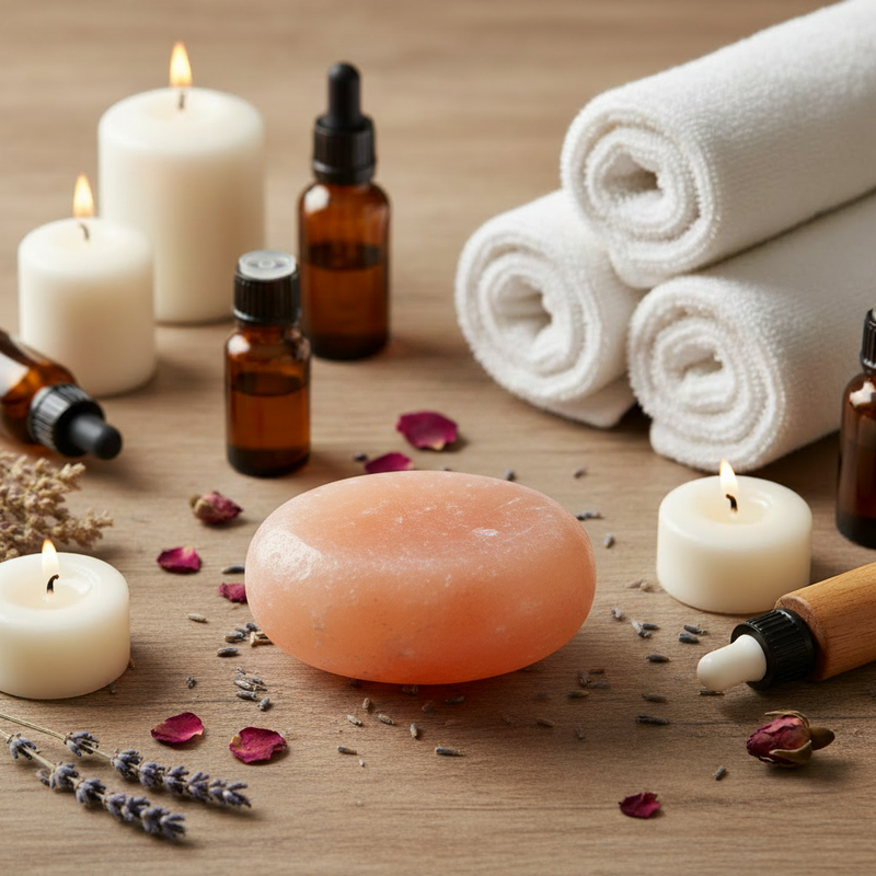 Himalayan Pink Salt Massage Stone – Single Piece for Spa & Wellness | Pinkhub